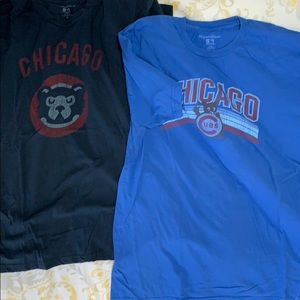 Lot of 2 Wright & Ditson Vintage Cubs shirts XL